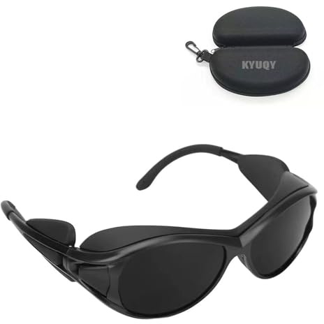 KYUQY Occhiali Di Protezione, Lenti professionali di terapia della luce rossa, lenti rosse di migliore qualità della luce del LED per protezione infrarossa