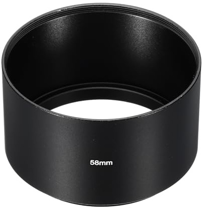 PATIKIL 58mm Lens Hood, Long Focus Frosted Surface Anti-reflective Inside Hood for Camera Lens, Black for Nikon, for Fujifilm, for Pentax, for Leica