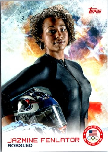 Jazmine Fenlator trading card (United States Olympic Team, Bobsled) 2014 Topps #31