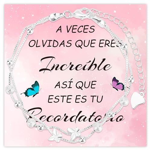 Rebundex Pulsera de Regalos Originales para Mujer Regalos para Mujers Navidad Ideas Original Cumpleaños Navidad Madres Joven Amiga Hermana Novia Hijas Esposas Nietas Hermanas o Sobrinas