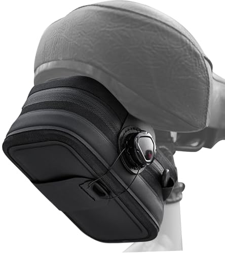 Bollisate Fahrradsatteltasche – Fahrrad-Rücksitz-Organizer – wasserdichte Mehrzweck-Fahrradtasche mit Schlossschnalle für Pendler, Straßenfahrten, Reisen, Mountainbikepacken, Touren, Camping
