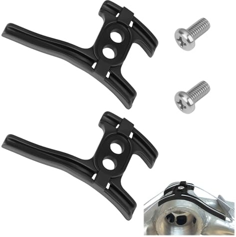 Jesiah 2Pcs Bike Cable Guides, Anti Friction Bottom Bracket Shifter Cable Guide Plastic Line Routing Guide Slot Clip for Road Bicycle Mountain Bike Accessories Black