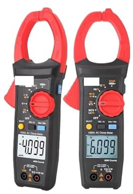 1 st UT205A+ UT206A+ digital klämmätare 1 000 V växelspänning 1 000 A ström automatisk räckvidd temperaturmultimeter (UT206A Plus)