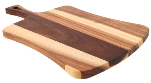 Cabilock Planche à Découper Bois Pour Légumes Viande Pizza Fruits Pain Avec Poignées Latérales