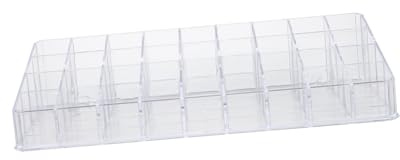 Organizer da Tavolo per Rossetti, 36 Scomparti in Ps | Trasparente, Design Multi-griglia per Cosmetici, per Donna e Makeup Artist, Set On Dresser e Counter