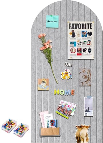 Tablero de corcho grande, tablón de anuncios grande, bordes redondos, pared de corcho de fieltro, 0,9 cm de grosor, pizarra fotográfica plegable con cinta adhesiva, fieltro autoadhesivo, agujas de