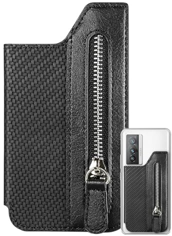 Genérico Portatarjetas magnético para teléfono, Billetera con Tarjetero para teléfono - Cartera Plegable en la Parte Posterior del Bolsillo para Cambiar el | Estuche Adhesivo para móvil para