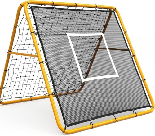 Virimolo Fußball Rebounder Netz 120×120cm Kinder,Jugendliche,Erwachsener