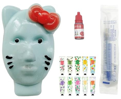 Alien Pickel-Drück-Spielzeug Selbstauffüllend, Mit Füllwerkzeug - 10ml Wiederverwendbares Stressabbau-Spielzeug in Mint-Grün, 7.5x5cm, Lustiges Entspannungsspielzeug (B)