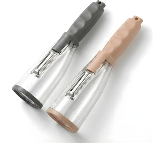 Potato Peeler with Waste Storage| Stainless Steel Vegetable Peeler| Set of 2 Kitchen Peelers