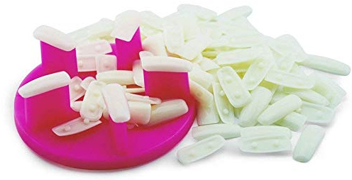 KADS False Nail Art Plastic Tip Stand for Practice Plastic Display Seat Frame Lotus Display Holder with 100 false nails Nail Tools Nail Accessories