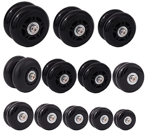 Ictronix Paar Gepäck-Koffer Ersatz Wheels Rad Kofferrollen trolley ersatzrollen Für Trolley Gepäckkoffer Hartschalenk ffer