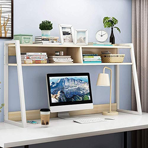 Einfaches Bücherregal mehrschichtiges Büro-Computerregal Schwimmende Regale Wand Montierte für die Heimdekoration, Multifunktions-Dokumentenablage für das Büro, 95 * 32 * 65cm