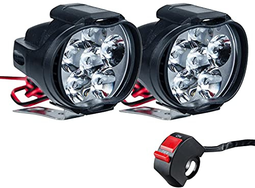 Phare LED De Moto Phare Auxiliaire De Voiture Lumière De Conduite Appropriée pour Motos Motos Atvs Utvs éclairage De Scooter