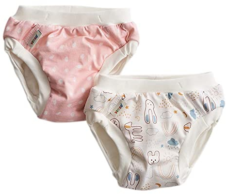 Imsevimse Trainerhosen, Pink Dots/White Teddy, Größe L, 2er Pack