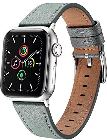 MUENShop Sheep Leather Strap Compatible with Apple Watch Straps 49mm 45mm 44mm 42mm,Men Women Replacement Band for Apple Watch Series 11 10 9 8 7 6 5 4 3 2 1 & iWatch SE,Ultra