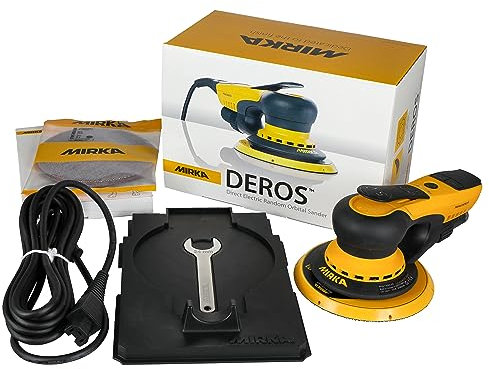 Mirka DEROS 650CV Random Orbital Sander Grip for Ø150mm / Central Vacuum / 230V / Orbit 5.0mm / UK-Plug