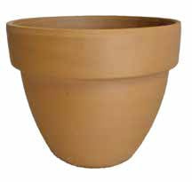 Generico Vaso in Terracotta Diametro 25 cm, Altezza 21 cm - Fioriera in Cotto Made in Italy