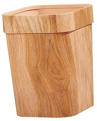 Cabilock Poubelle Plastique Imitation Seau à Déchets Pour Salle De Bain Cuisine Et Bureau Conteneur Et Pratique Pour Rangement Optimal