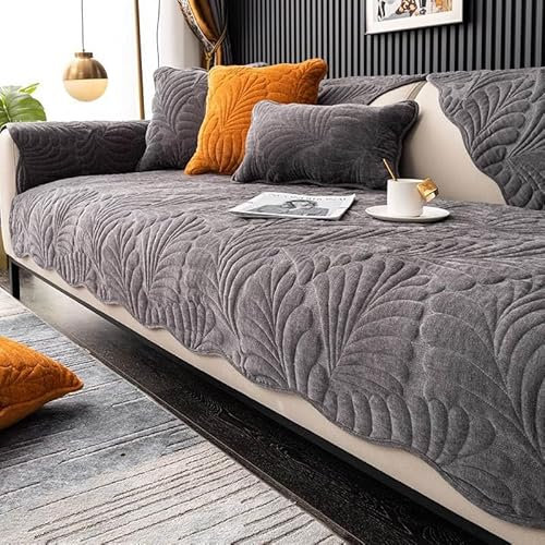 YWQJL Sofabezug 1 2 3 4 Sitzer Sofaschoner rutschfest Couchbezug L Form Waschbarer Dekor Perim Sofa Decken Sofaschutz Katze Hund Decke Doppelseitiger Gesteppter(#20,90x90cm)