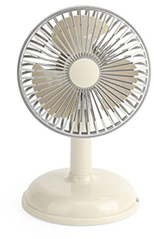Ventilateur électrique Vintage, Ventilateur De Table Rétro, Ventilateur De Bureau Vintage-petit Ventilateur De Chargement USB Portable Pour L'été, Ventilateur De Bureau Rétro Couleur Pure(JAUNE)