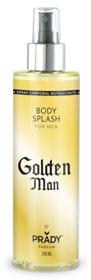 PRADY - Body Splash Golden Man - Für Herren - 250 ml - Eleganter Duft für den modernen Mann