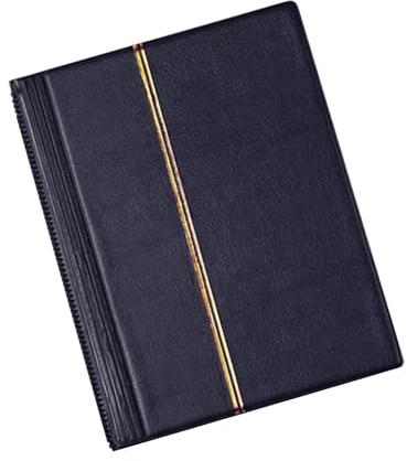 siduytin Stamp Albums For Collectors Appreciation Value Exquisite Craft Stockbooks ABS Pockets Black Page Waterproof Friends, Blue