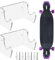 Skateboard Wandhalterung, Longboard Halterung Wand, Snowboard Wandhalterung für Wohnzimmer Garage Wand Skateboard Deck Display und Lagerung, Platzsparendes, Acryl, 2 Stück, Transparent