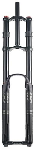 KLYso Travel 160mm MTB Air Fork Rebound Adjust Double Shoulder Bicycle Front Fork Thru Axle 15x110mm DH Downhill Mountain Bike Suspension Fork(D,29'')
