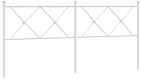 HETFTJN Rückenpolster Wand Wandkissen Kopfenden Wandschutz Bett - Kopfteil Metall Weiß 180 cm für Herbergen Bett Gästezimmer Schlafräume