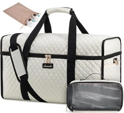 LOVEVOOK Reisetasche Damen, Weekender Handgepäck Tasche Groß Kliniktasche | Große Öffnung Geburt Krankenhaustasche, Wasserdicht Travel Duffle Bag Sporttasche für Flugzeug Reise Sport Gym