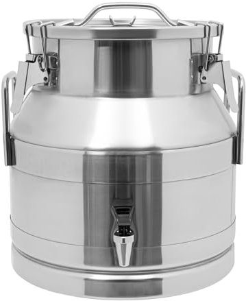 Bidone del Latte in Acciaio Inossidabile da 20 l/5,28 galloni con Rubinetto, Contenitore per Il Latte Resistente, Secchio per Il Latte, Secchio per Il Vino, Contenitore per liquidi, contenit
