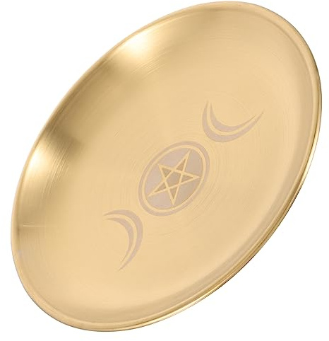 Cabilock Piattino Porta Candele in Tarocchi Sottobicchiere Per Candele Colonna Vassoio Da Tavolo