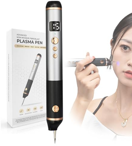 Stylo Laser Plasma à 15 Niveaux, Stylo Pour Enlever Les Taches De Rousseur, Les Grains De Beauté, Les Verrues, Les éTiquettes De Peau, Pour Les LèVres,Les Mains,Le Cou,Le Visage,La Tête,Le Nez