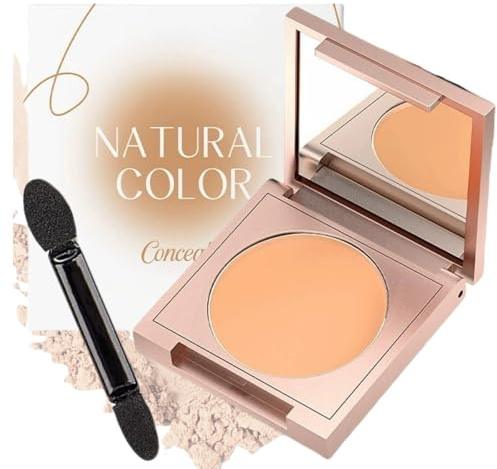 Colour under Eye Corrector Cream,Colored CC Undereye Corrector,Color Corrector Makeup with Brush,under Eye Brightener,Concealer Full Coverage,under Eye Concealer Full Coverage,Natural Colour