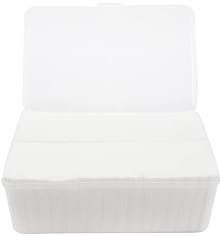 TOPPERFUN 1080 Stück Make Up Entferner Pads aus Vliesstoff Leichte und Dünne Schminkpads für Gesicht Sanfte Gesichtsreinigung und Nagellackentfernung Weiße Kosmetikpads Zufälliger Stil