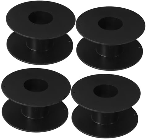 VERDANVERSE Carrete de Cable de Alimentación de Plástico Negro Gran Capacidad y Operación Fácil, Soporte para Cable de Extensión Resistente para Uso al Aire Libre