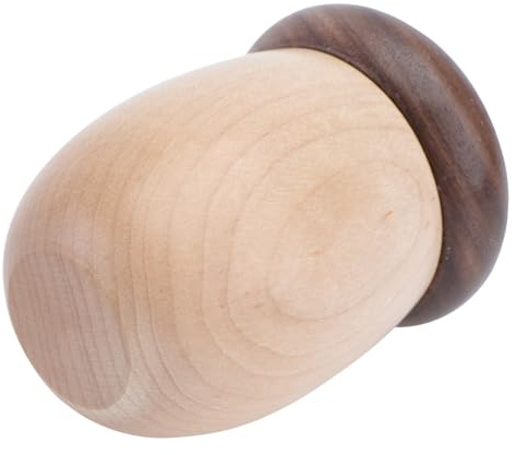 UKCOCO Portastuzzicadenti in Noce Nero Forma Ghianda Contenitore per Stuzzicadenti per Tavolo da Pranzo Design Naturale e Resistente per Casa