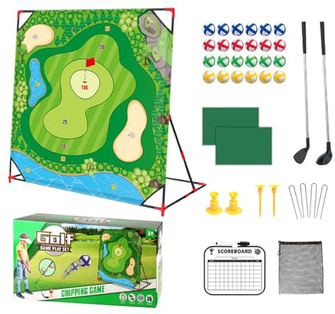 Set da golf per bambini - Mazze da gioco ispessite, giocattolo sportivo per interni ed esterni | Attrezzatura per l'allenamento del golf Gioco di pratica Set da educativo per bambini principiant