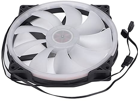 Ausla 200mm PC Case Fans 4PIN PWM 5V ARGB, Hydraulic Bearing Computer Fan with 95CFM Airflow for Gaming PC Cooling, Low Noise 9-20dBA RGB Synchronization
