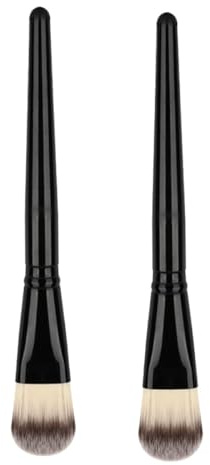 Nailon Aplicador Negro 2 Piezas, de Barro de Mascarilla Facial | Brocha de Belleza Agarre Cómodo, Aplicación Precisa y Amplia, para Mascarilla Diy, Estilo Chic