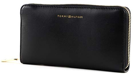 Tommy Hilfiger Damen Soft Turnlock Large Za Small Lederwaren Einheitsgröße, Schwarz