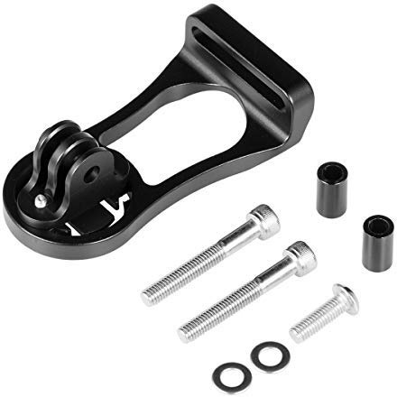 CNCLOL Fahrradcomputer Halterung für Garmin,Vorbauhalterung für Garmin Edge 200, 500, 510,530,540, 800, 810, 830,840,1000,1030,1040,1050 radcomputer Halterung （Schwarz/Rot）