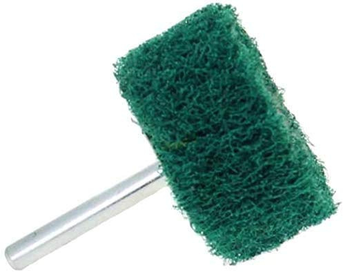 Utoolmart Ponceuse à fibre fine nickelée de 50 mm de diamètre avec tige ronde de 6 mm de diamètre sans sable pour ponçage et finition