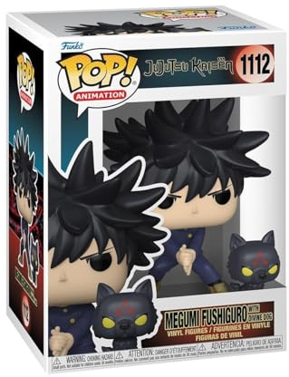 Funko POP! & Buddy: Jujutsu Kaisen (JJK) - Megumi Fushiguro with Dogs | Offizielles Anime Merch - Vinyl Sammelfigur als Regal Deko - Geschenkidee zum Geburtstag für Fans und Sammler