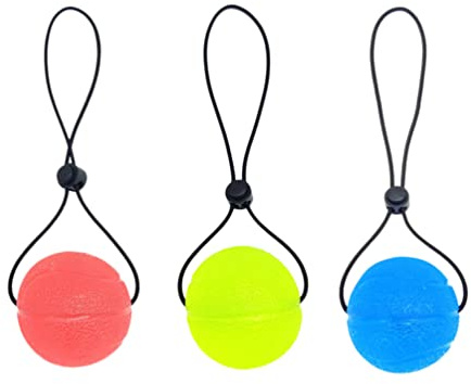 Handkrafttrainer Griffball 3 Stück-pack aus Tpe mit Nylonseil | Fingertraining, Reha Einsatz für Finger und Handgelenke, für Büro und Studium Zufällige Farbe