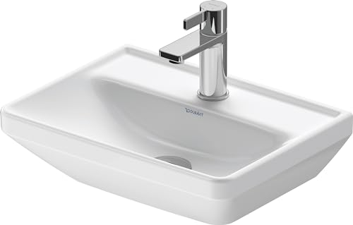 Duravit D-Neo lave-mains, 450x335 mm, 1x trou pour robinet, sans trop-plein, 073845004, Coloris: Blanc avec Wondergliss