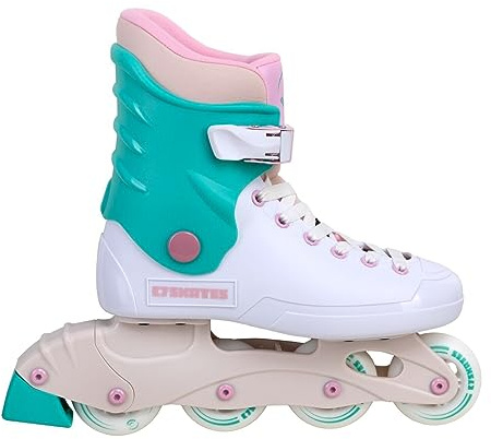 C SEVEN C7skates Nostalgic Adult Inline Skates for Women and Adult (Mint Flash, Women's 9 / Men's 8)