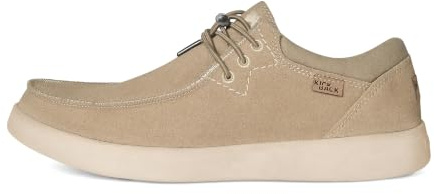 Kickback Haven Mocassins Homme en Cuir et Daim – Chaussures Slip‑on Légères avec Lacets Élastiques, Semelle Confort Amortissante et Doublure Cuir – Style Casual Quotidien