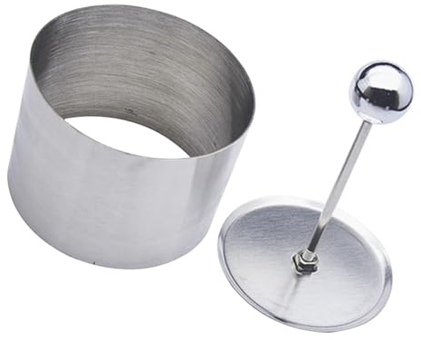 Stainless Steel Round Cold Dish Mold for Food Shaping Kitchen Tool | Silver Finish, Easy to Clean, round Form, Suitable for Baking and Dessert Moulding